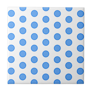 Blauwe cirkels tegeltje
