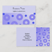 Blauwe cirkels van klasse en Stippen Visitekaartje (Voorkant / Achterkant)