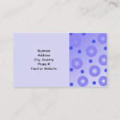 Blauwe cirkels van klasse en Stippen Visitekaartje (Achterkant)