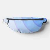 Blauwe cirkelvormige wervelingen ombre heuptasje (Liggend)