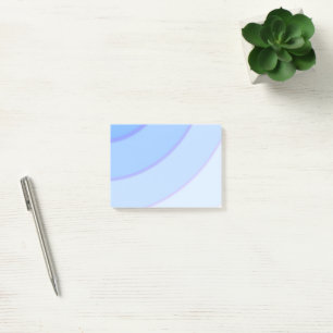 Blauwe cirkelvormige wervelingen ombre post-it® notes