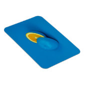 Blauwe citroen in twee helften gesneden magneet (Rechterzijde)