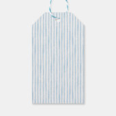 Blauwe Citroen Themade Baby Shower Cadeaulabel (Achterkant)