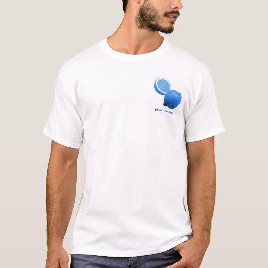 blauwe citroenen t-shirt (Voorkant)