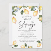 Blauwe citroenkever vrijgezellenfeest kaart (Voorkant)