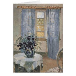 Blauwe Clematis in het atelier van de kunstenaar, 