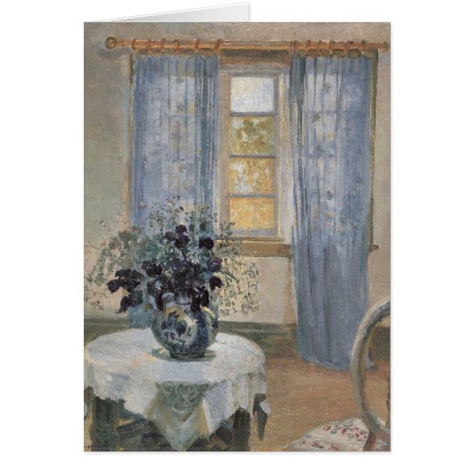 Blauwe Clematis in het atelier van de kunstenaar,  (Voorkant)
