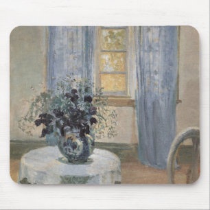 Blauwe Clematis in het atelier van de kunstenaar,  Muismat