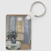 Blauwe Clematis in het atelier van de kunstenaar, Sleutelhanger (Achterkant)