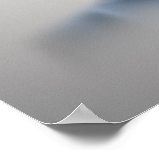 blauwe cocktail poster (Hoek)