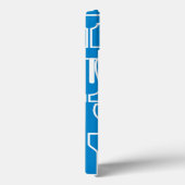 Blauwe cocktailparty Case-Mate iPhone case (Achterkant / Rechts)