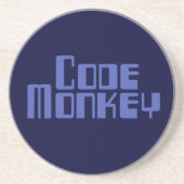 Blauwe code aap Onderzetter (Voorkant)