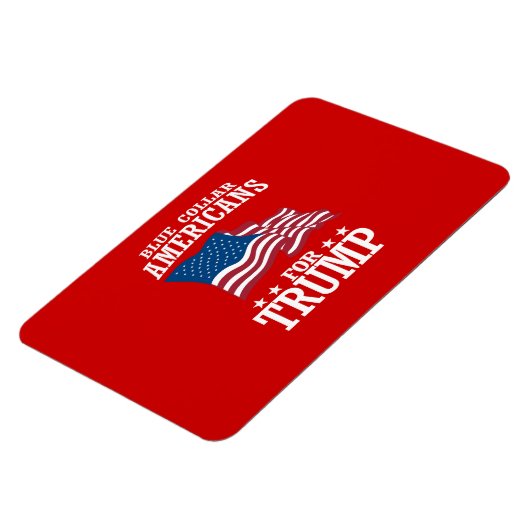 BLAUWE COLLAIRE AMERIKANEN VOOR TRUMP MAGNEET (Linkerzijde)