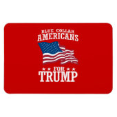 BLAUWE COLLAIRE AMERIKANEN VOOR TRUMP MAGNEET (Horizontaal)