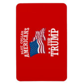 BLAUWE COLLAIRE AMERIKANEN VOOR TRUMP MAGNEET (Verticaal)