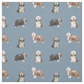 Blauwe colliehonden stof (Swatch)