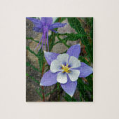 Blauwe columbine legpuzzel (Verticaal)