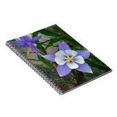Blauwe columbine notitieboek (Rechterzijde)
