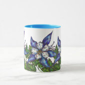 Blauwe Columbines Mok (Midden)