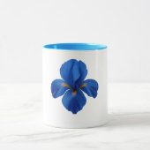 Blauwe Combo Mok - Iris Bloem (Midden)