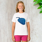 Blauwe Computer Muis Meisjes T-shirt