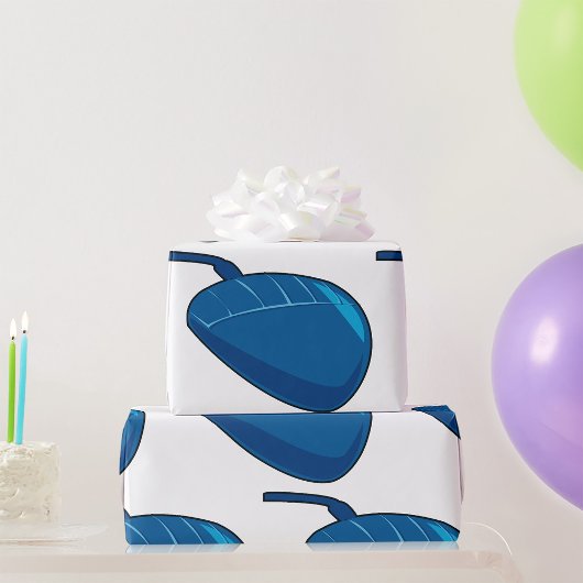 Blauwe computermuis cadeaupapier