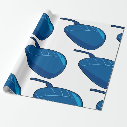 Blauwe computermuis cadeaupapier (Uitgerold)