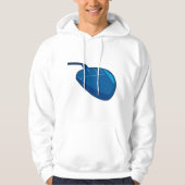 Blauwe computermuis Mannen Hoodie (Voorkant)