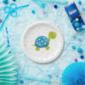 Blauwe Confetti Bord (Feest)