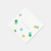 Blauwe confetti | Het is een jongen papieren serve Servetten (Hoek)