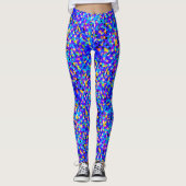 Blauwe Confetti Leggings (Voorkant)