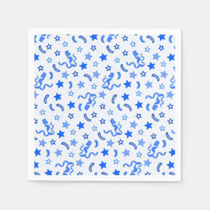 Blauwe Confetti Servet