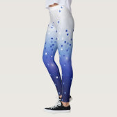 Blauwe confetti vierkante leggings (Links)