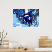 Blauwe controller 36 x 12 inch, waardevol Poster p (Keuken)