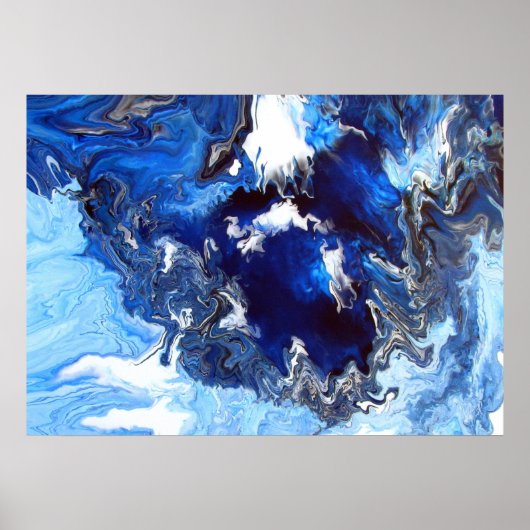 Blauwe controller 36 x 12 inch, waardevol Poster p (Voorkant)