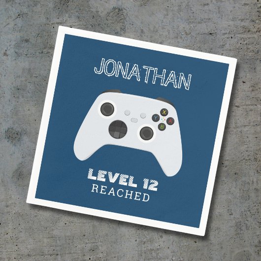 BLAUWE CONTROLLER GAMER NIVEAU OMHOOG GUNSTZAK SERVET