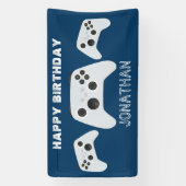 BLAUWE CONTROLLER GAMER NIVEAU OMHOOG GUNSTZAK SPANDOEK (Verticaal)