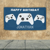 BLAUWE CONTROLLER GAMER NIVEAU OMHOOG GUNSTZAK SPANDOEK