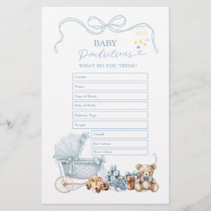 Blauwe Coquette Baby Carriage Baby Voorspellingen