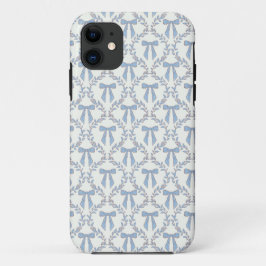 Blauwe Coquette Bogen, Trellis, Preppy Case-Mate iPhone Case
