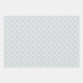 Blauwe Coquette Bogen, Trellis, Preppy Inpakpapier Vel (Voorkant 2)