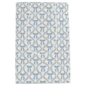 Blauwe Coquette Bogen, Trellis, Preppy Medium Cadeauzakje (Voorkant)