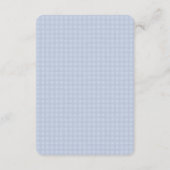 Blauwe Coquette Bow Books Voor Baby uitnodiging in Informatiekaartje (Achterkant)
