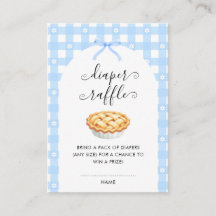 Blauwe Coquette Pie Luier Raffle