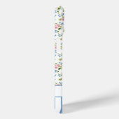 Blauwe Coquette Strikken Met Gebloemde Monogram Case-Mate iPhone Case (Achterkant / Rechts)