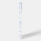 Blauwe Coquette Strikken met Monogram Case-Mate iPhone Case (Achterkant / Rechts)