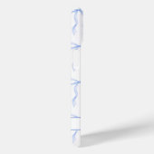 Blauwe Coquette Strikken met Monogram Case-Mate iPhone Case (Achterkant / Rechts)