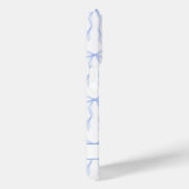 Blauwe Coquette Strikken met Monogram Case-Mate iPhone Case (Achterkant / Rechts)