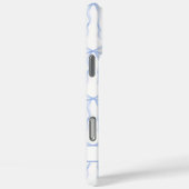 Blauwe Coquette Strikken met Monogram Case-Mate iPhone Case (Achterkant / Rechts)
