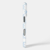 Blauwe Coquette Watercolor Boogjes Case-Mate iPhone Case (Achterkant / Rechts)